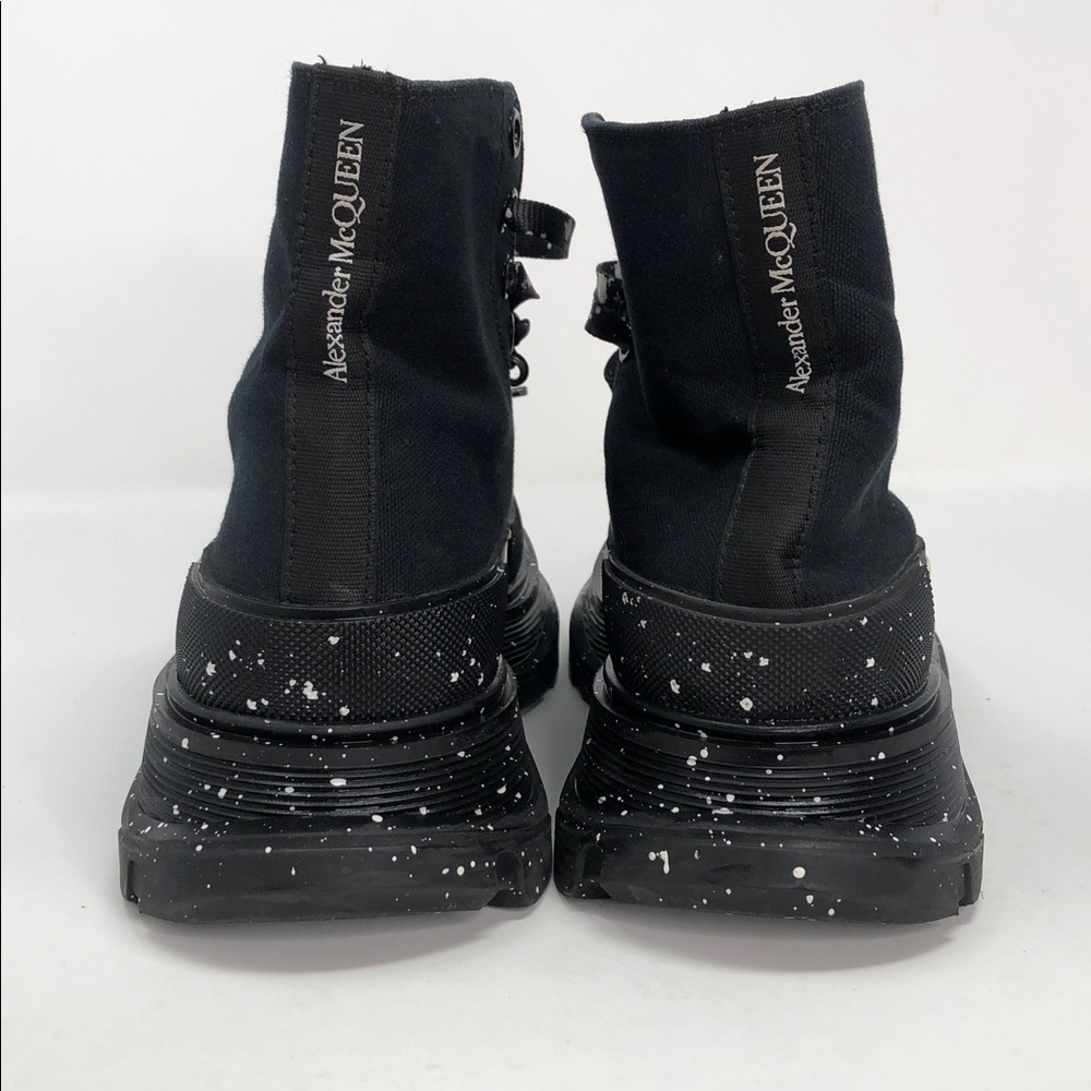 Alexander McQueen Paint Tread Slick High Black 682413 Men’s Sneakers - Size 41 - Picture 7 of 13